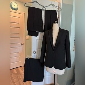 Ann Taylor Seasonless Stretch SUIT with long pants, ankle pants and skirt!
